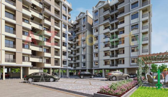 3D Elevation of real estate project Shivam Sanidhya located at Ramol, Ahmedabad, Gujarat