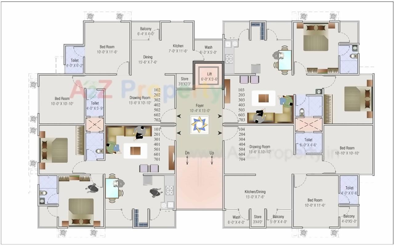 Layout of real estate project Shivam Sanidhya located at Ramol, Ahmedabad, Gujarat