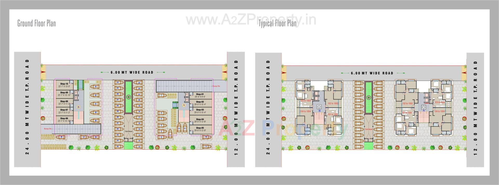 Layout of real estate project Shivam Shaligram located at Ramol, Ahmedabad, Gujarat