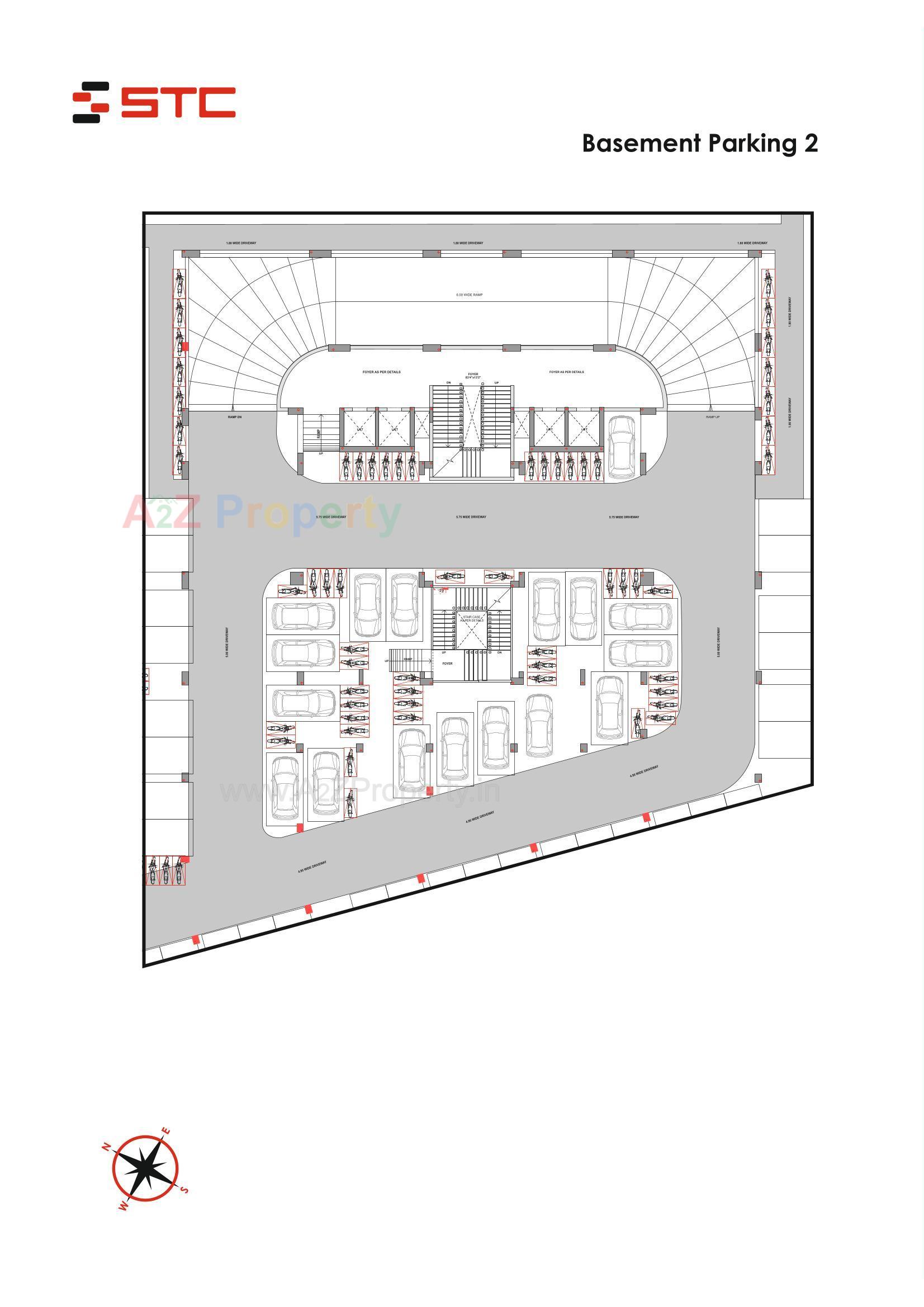 Layout of real estate project Shivam Trade Center located at Ambali, Ahmedabad, Gujarat