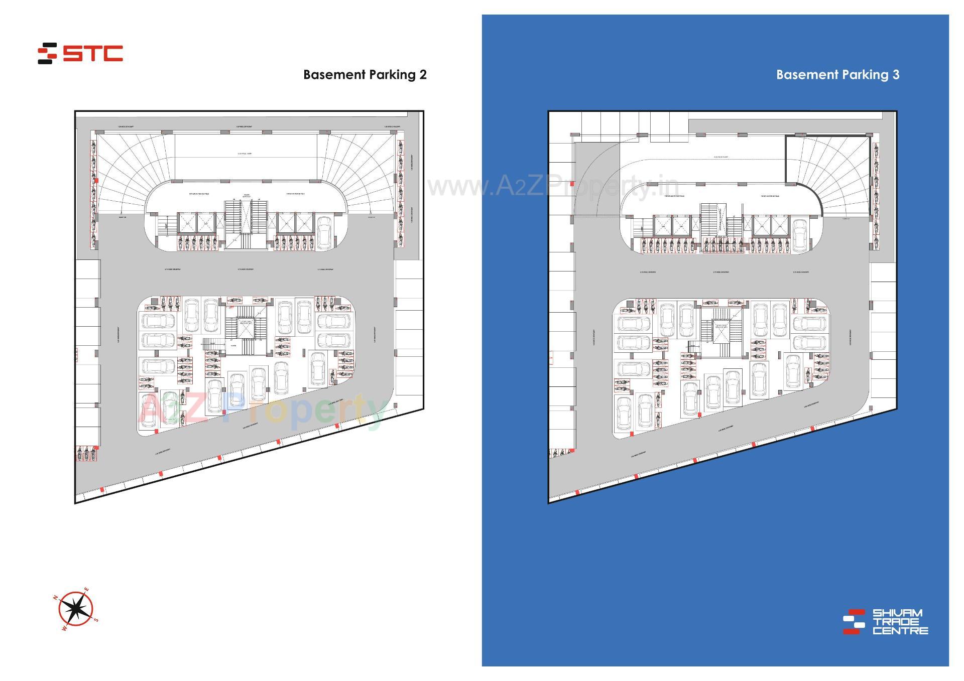 Layout of real estate project Shivam Trade Center located at Ambali, Ahmedabad, Gujarat