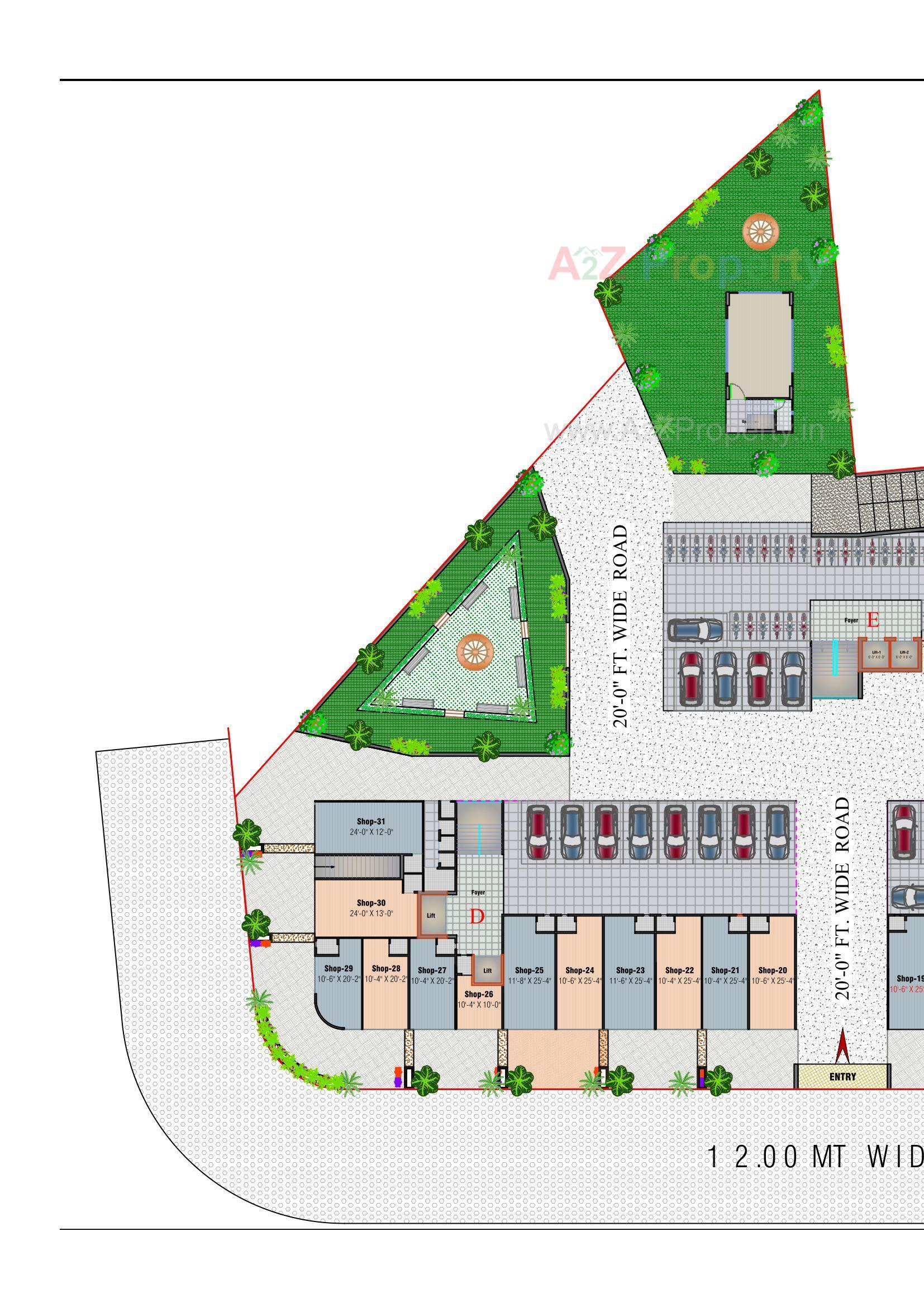Layout of real estate project Shivam Vatika located at Vinzol, Ahmedabad, Gujarat