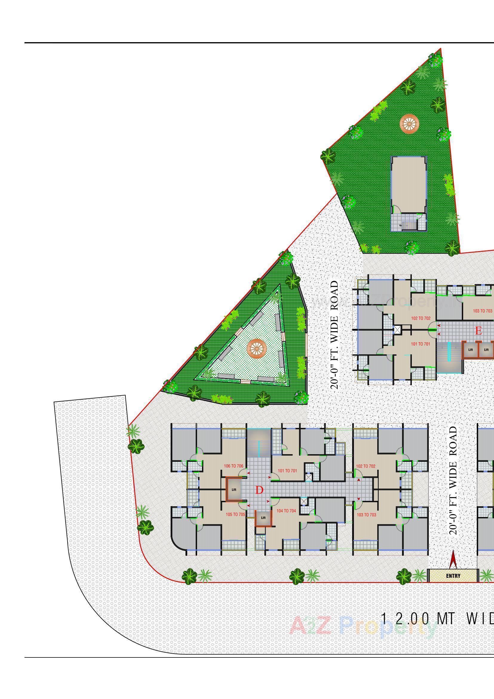 Layout of real estate project Shivam Vatika located at Vinzol, Ahmedabad, Gujarat
