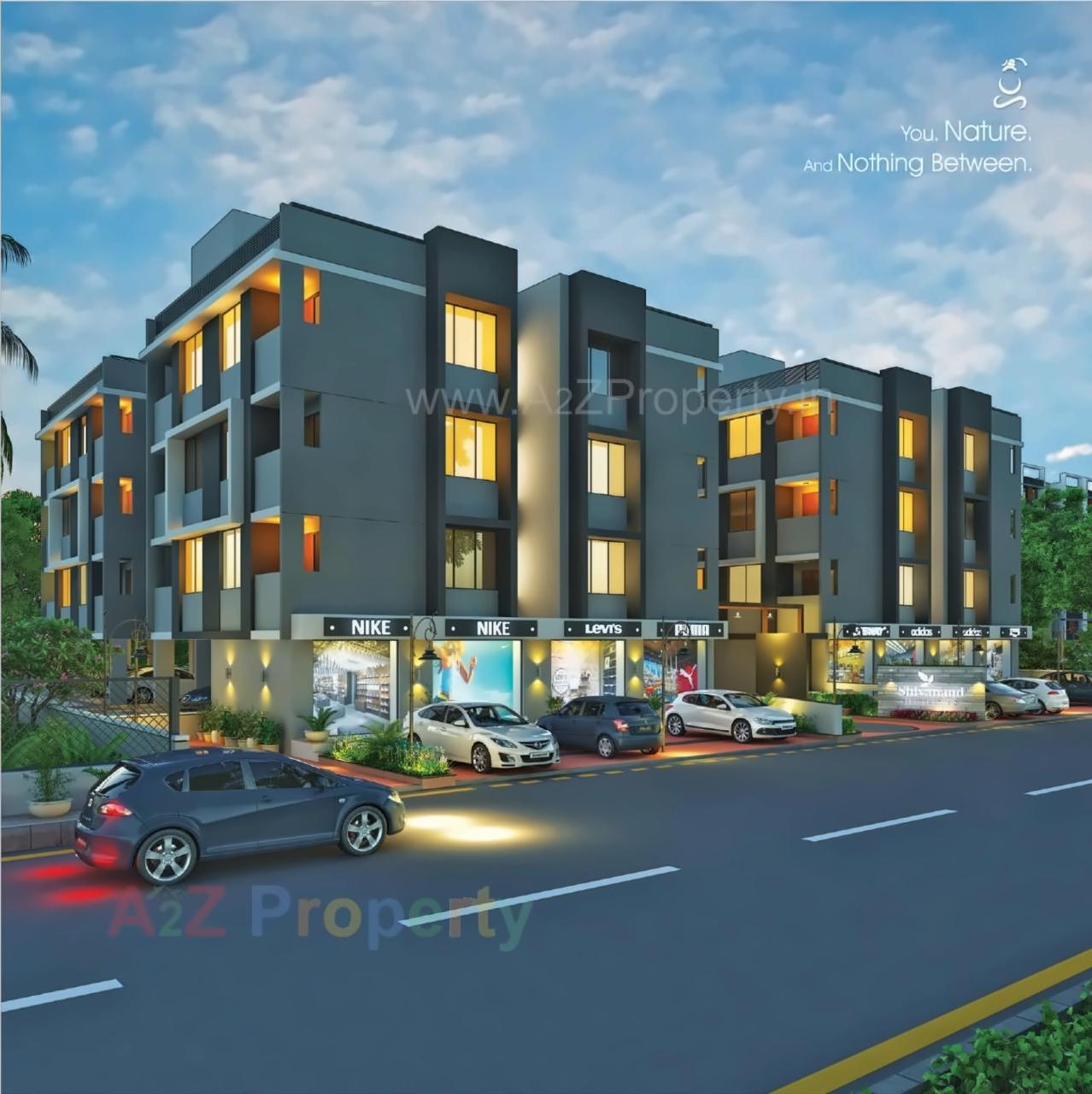 3D Elevation of real estate project Shivanand Heights located at Singrva, Ahmedabad, Gujarat