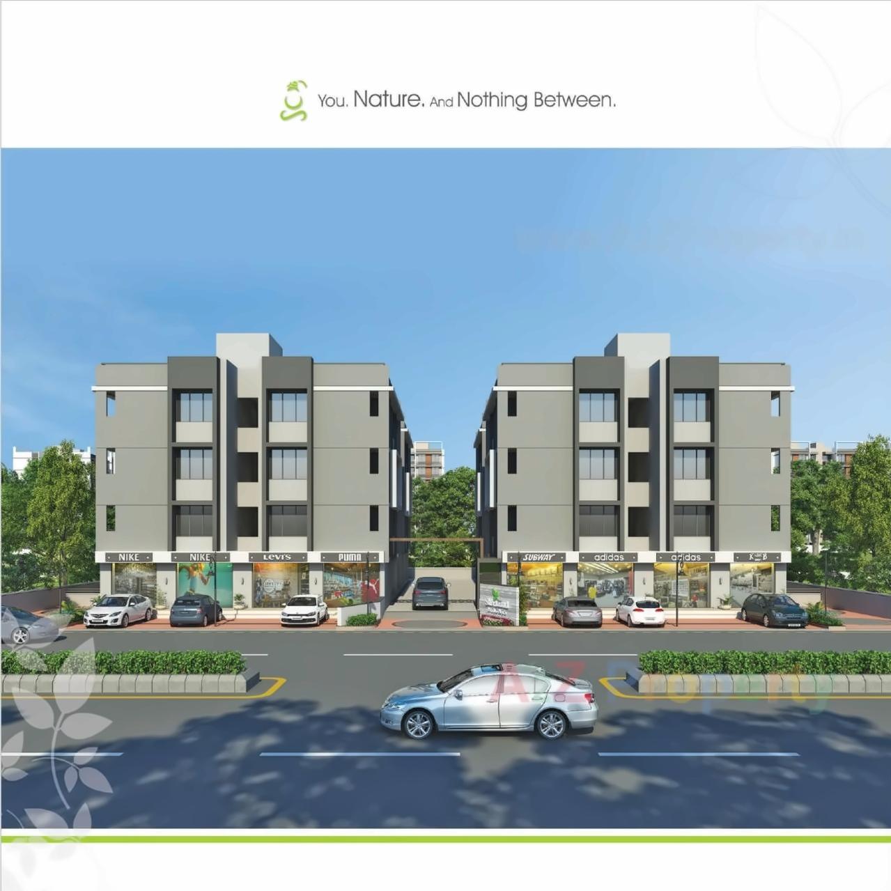3D Elevation of real estate project Shivanand Heights located at Singrva, Ahmedabad, Gujarat