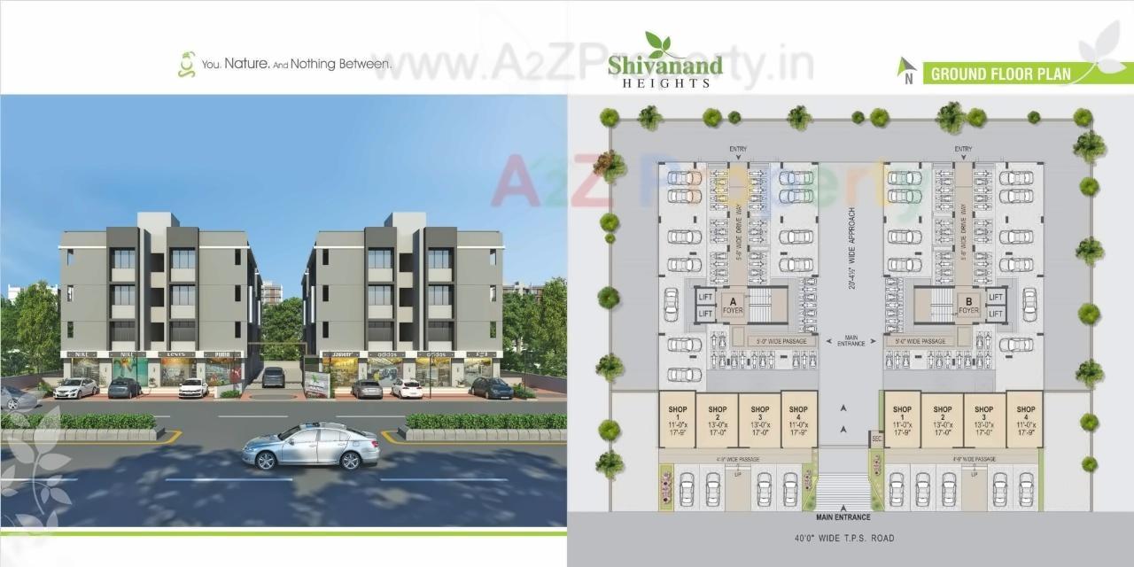 Layout of real estate project Shivanand Heights located at Singrva, Ahmedabad, Gujarat
