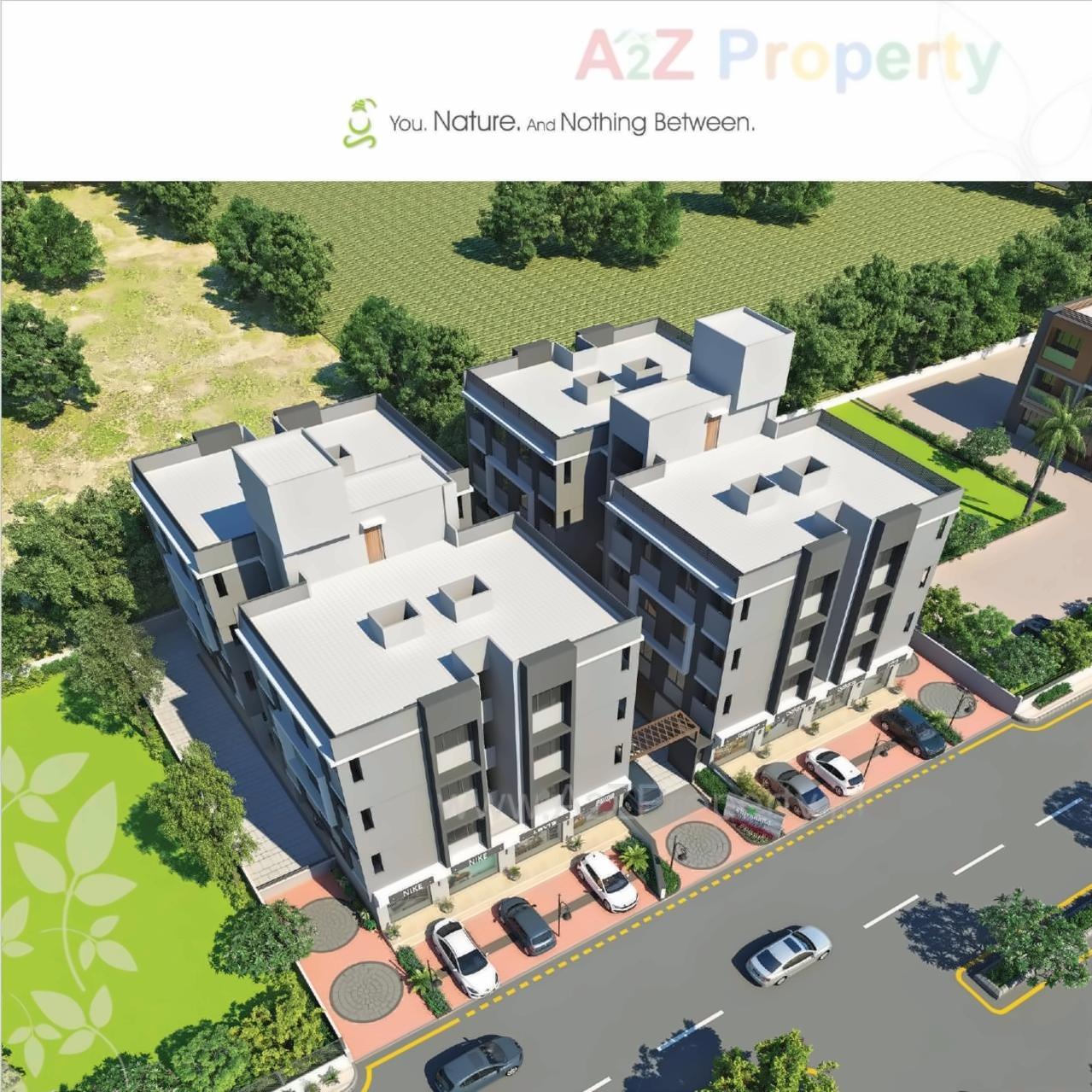 3D Elevation of real estate project Shivanand Heights located at Singrva, Ahmedabad, Gujarat