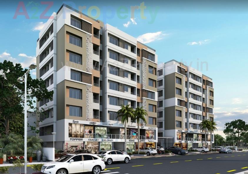 3D Elevation of real estate project Shivansh Landmark located at Vatva, Ahmedabad, Gujarat