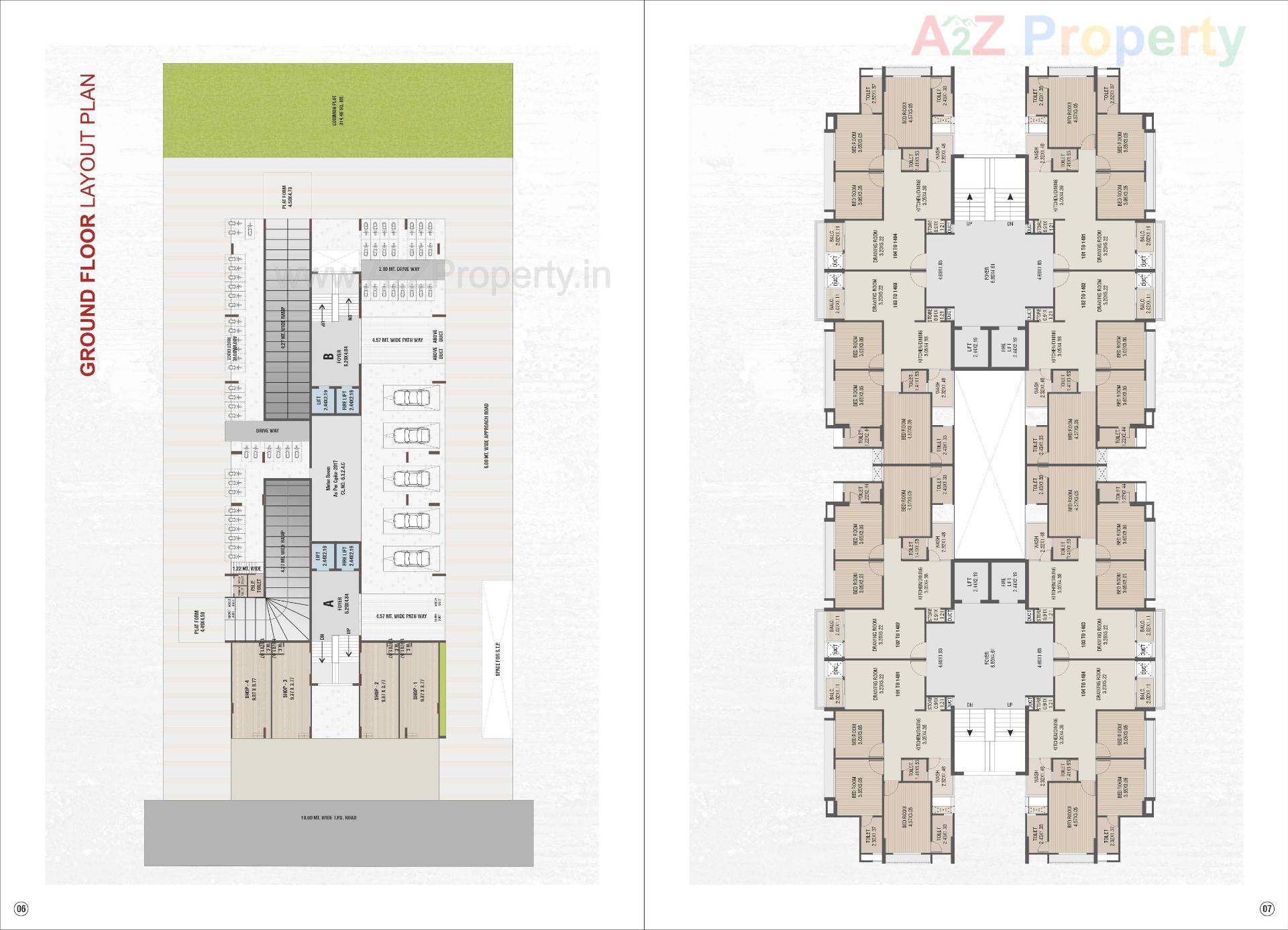 Layout of real estate project Shivansh Scarlet located at Kathwada, Ahmedabad, Gujarat