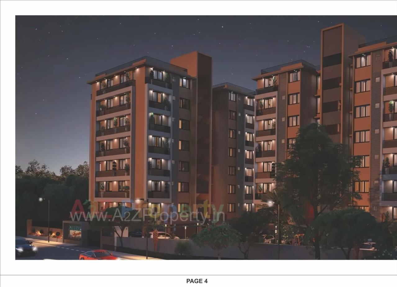 3D Elevation of real estate project Shivansh Signature located at Chandkheda, Ahmedabad, Gujarat