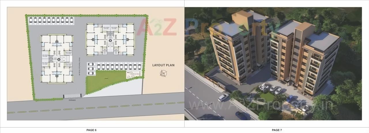 Layout of real estate project Shivansh Signature located at Chandkheda, Ahmedabad, Gujarat