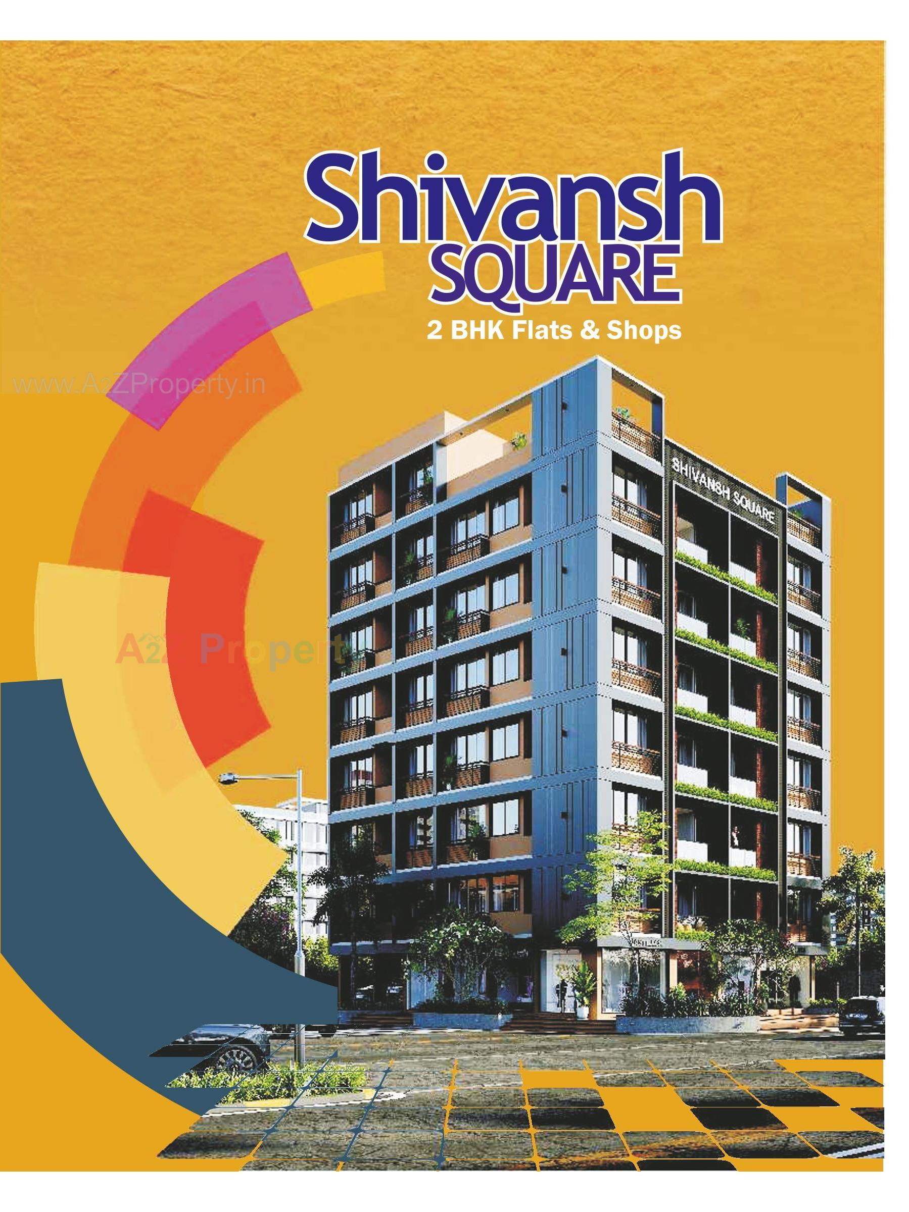 3D Elevation of real estate project Shivansh Square located at Bareja, Ahmedabad, Gujarat