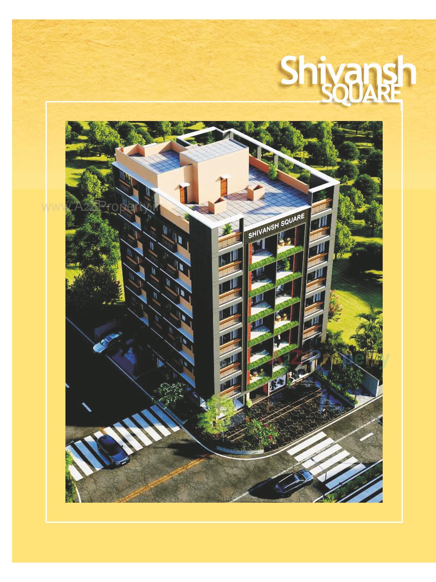 3D Elevation of real estate project Shivansh Square located at Bareja, Ahmedabad, Gujarat