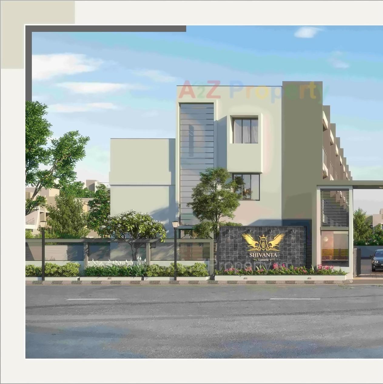 3D Elevation of real estate project Shivanta Luxuria located at Ahmedabad, Ahmedabad, Gujarat