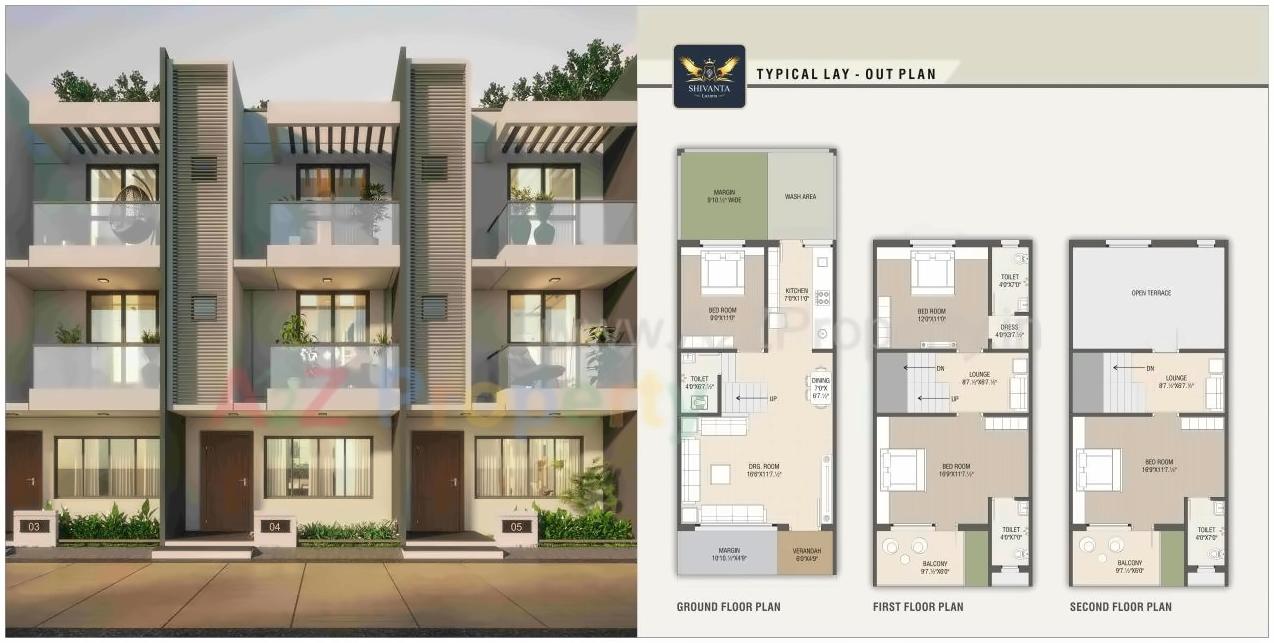 Layout of real estate project Shivanta Luxuria located at Ahmedabad, Ahmedabad, Gujarat