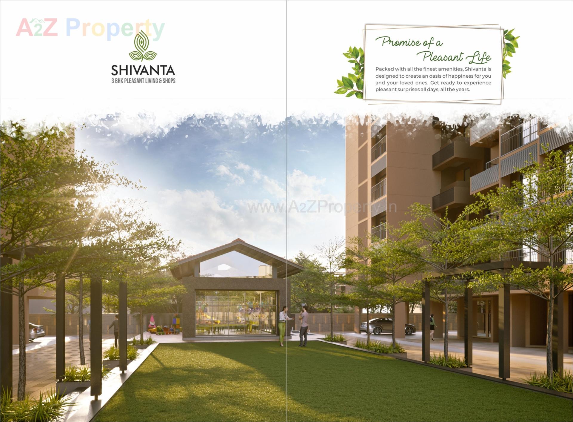 3D Elevation of real estate project Shivanta located at Bhadaj, Ahmedabad, Gujarat