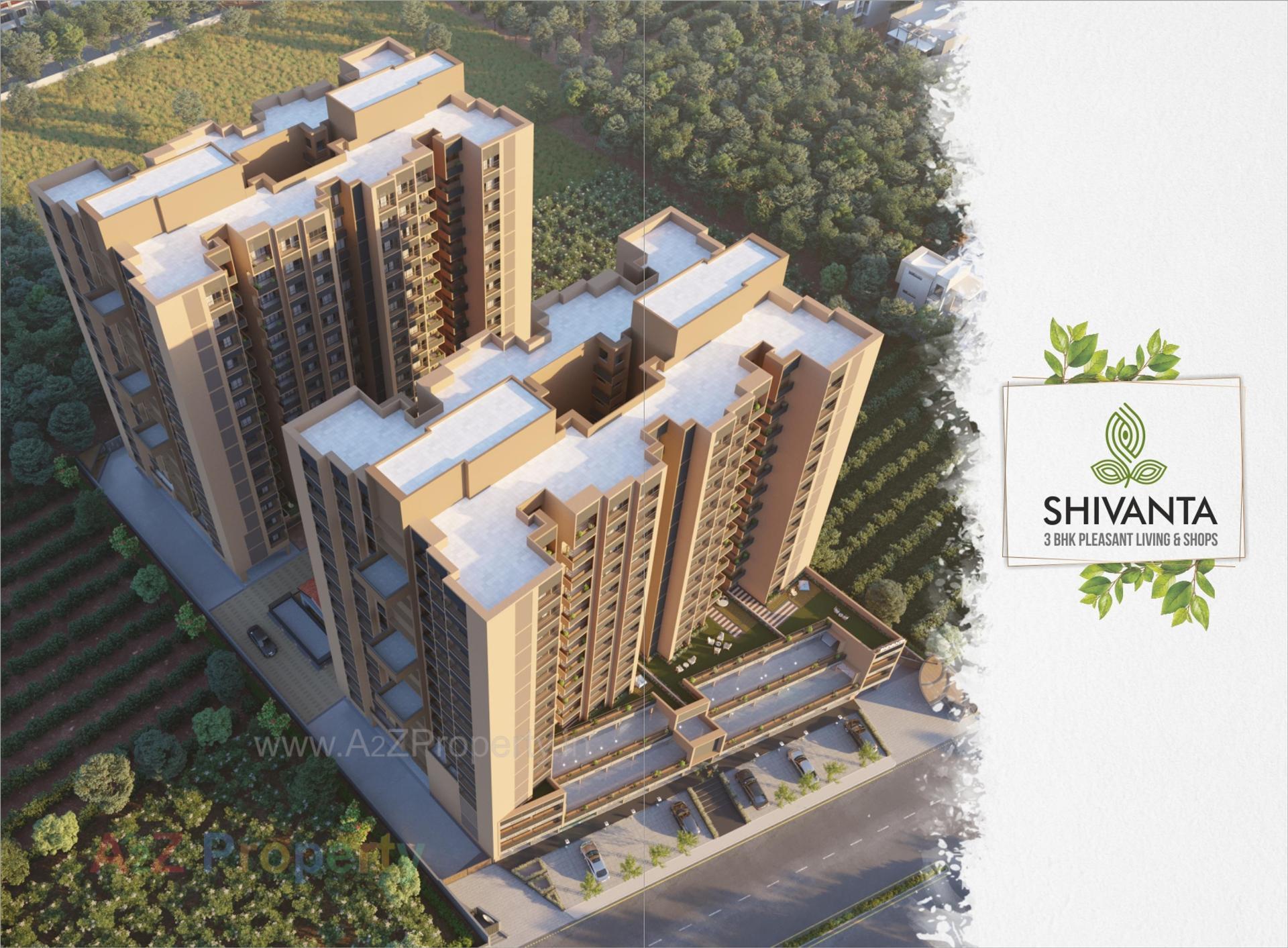 3D Elevation of real estate project Shivanta located at Bhadaj, Ahmedabad, Gujarat