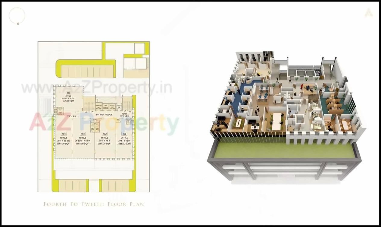 Layout of real estate project Shivarth located at Bodakdev, Ahmedabad, Gujarat