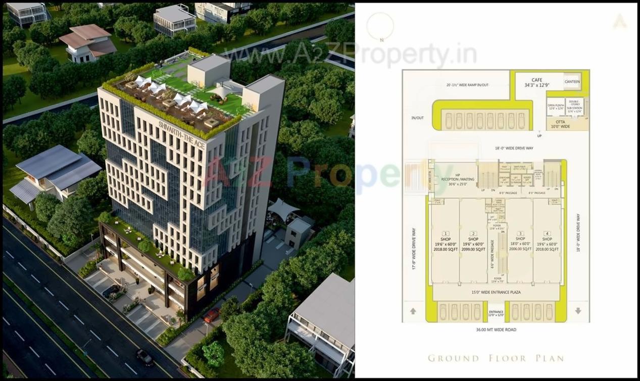 Layout of real estate project Shivarth located at Bodakdev, Ahmedabad, Gujarat