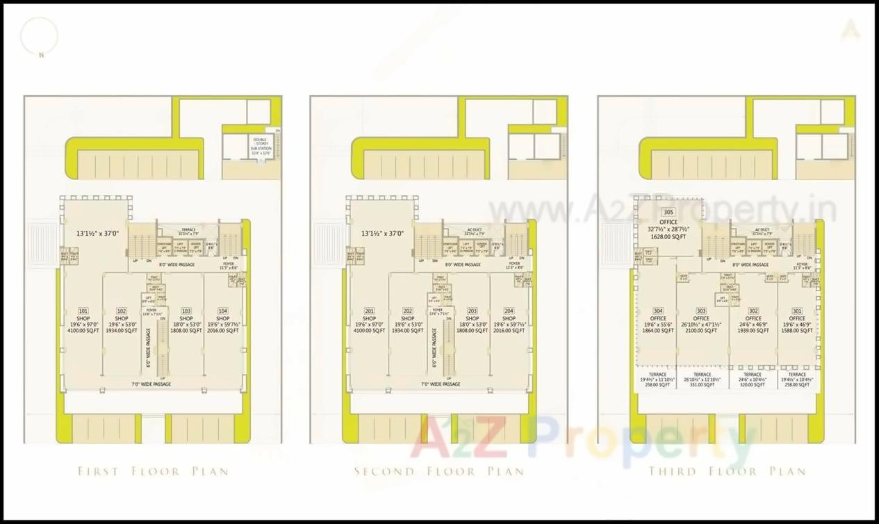 Layout of real estate project Shivarth located at Bodakdev, Ahmedabad, Gujarat
