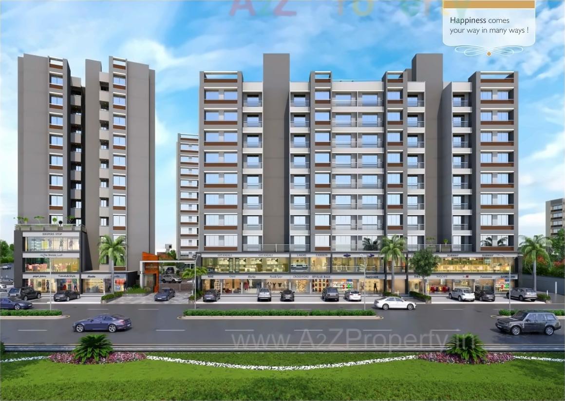3D Elevation of real estate project Shivdhara Campus located at Enasan, Ahmedabad, Gujarat