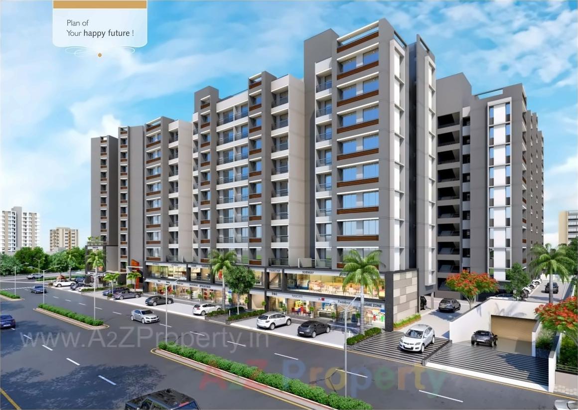 3D Elevation of real estate project Shivdhara Campus located at Enasan, Ahmedabad, Gujarat