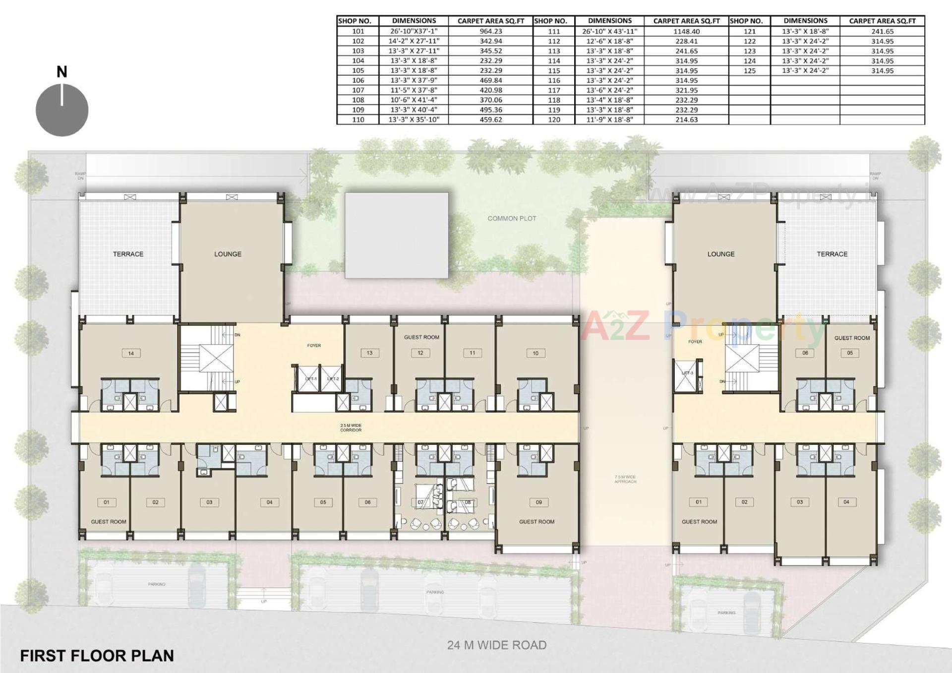 Layout of real estate project Shivdhara Complex located at Bol, Ahmedabad, Gujarat