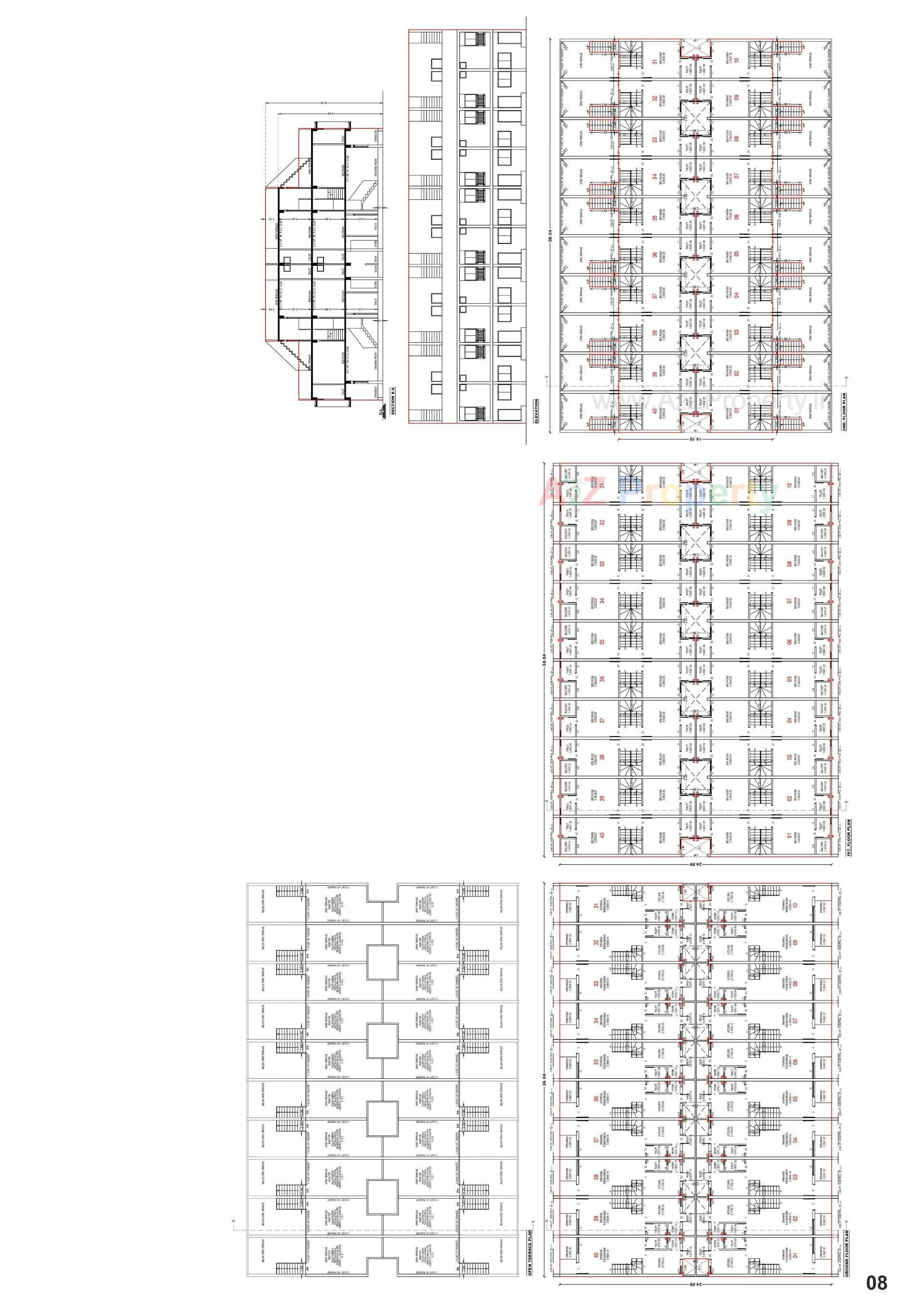 Layout of real estate project Shivdhara Swarnim located at Sanand, Ahmedabad, Gujarat