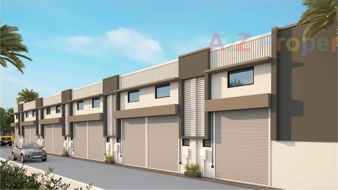 3D Elevation of real estate project Shivkrupa Industrial Estate located at Singrva, Ahmedabad, Gujarat