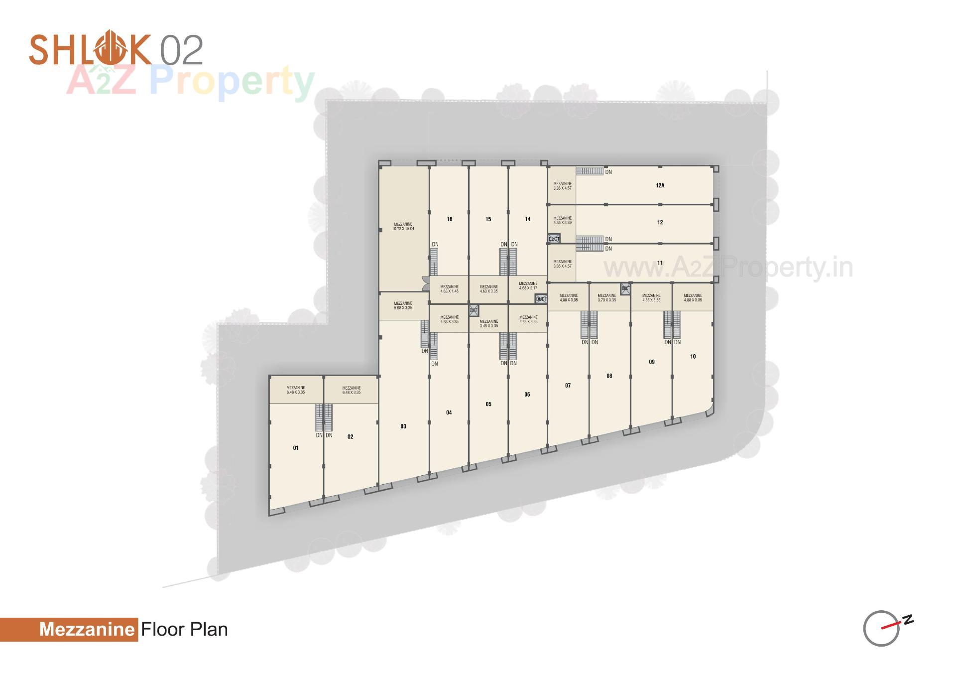 Layout of real estate project Shlok 0 located at Aslali, Ahmedabad, Gujarat