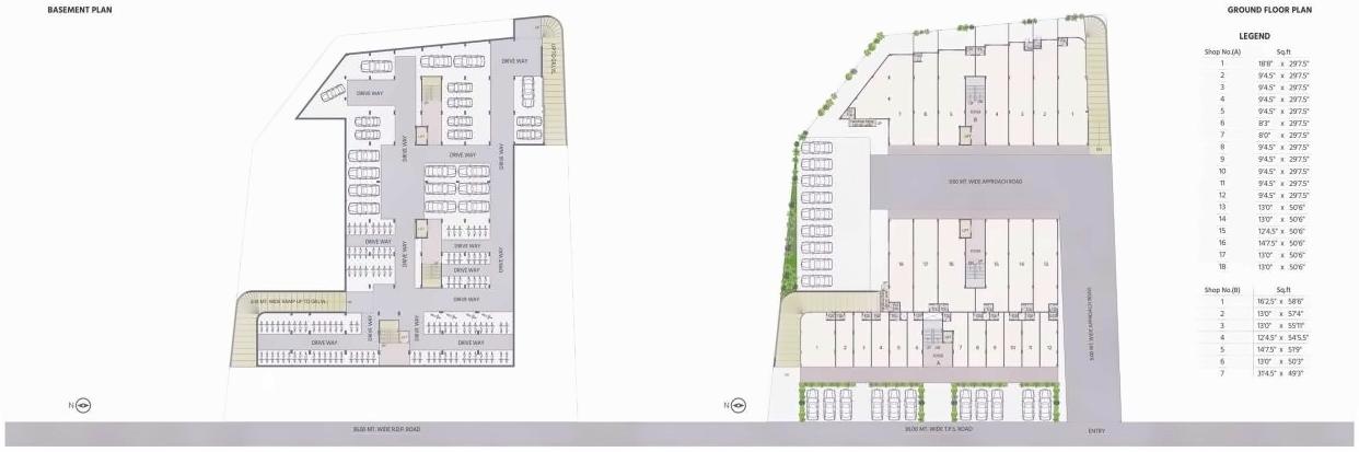 Layout of real estate project Shlok Business Hub located at Aslali, Ahmedabad, Gujarat