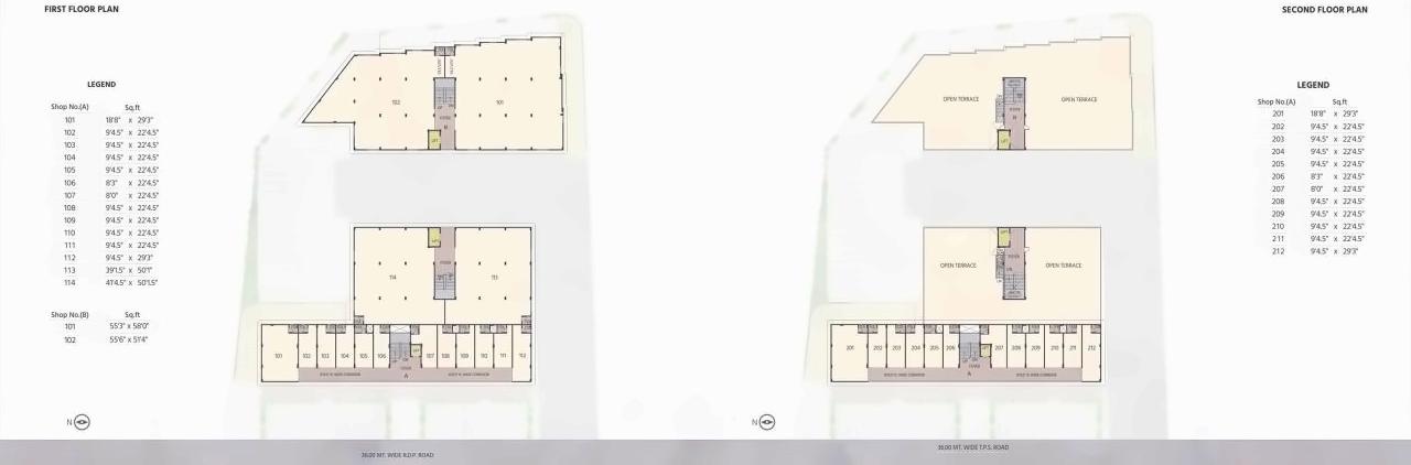 Layout of real estate project Shlok Business Hub located at Aslali, Ahmedabad, Gujarat
