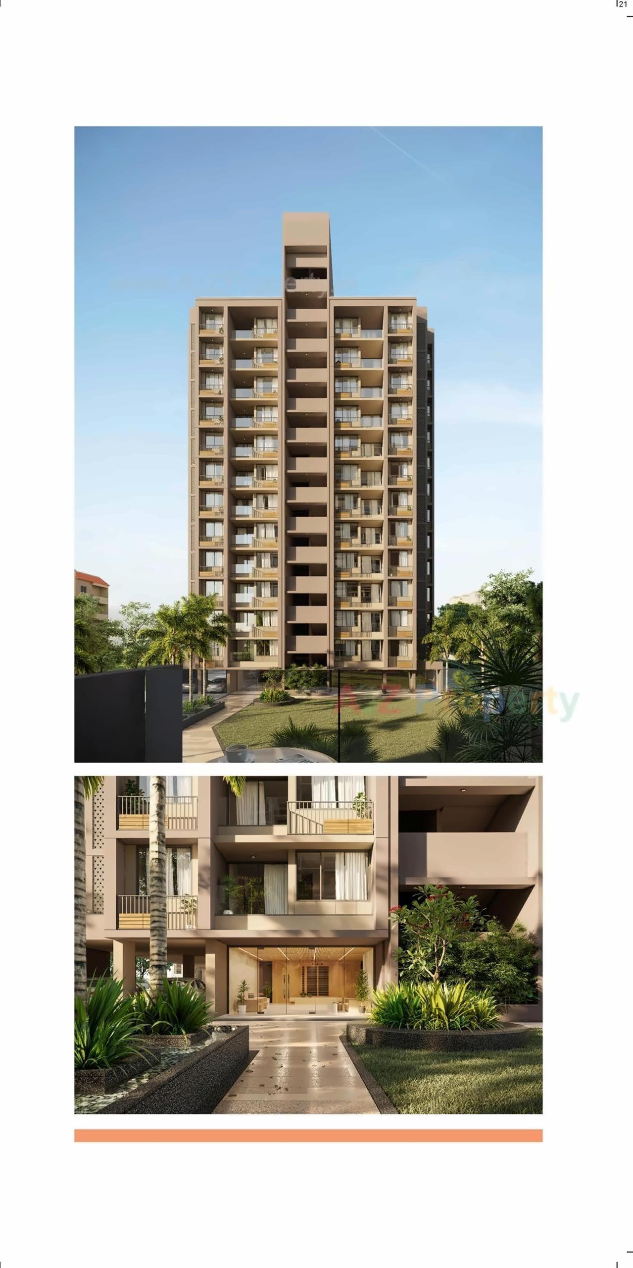 3D Elevation of real estate project Shlok Elanza located at Ahmedabad, Ahmedabad, Gujarat