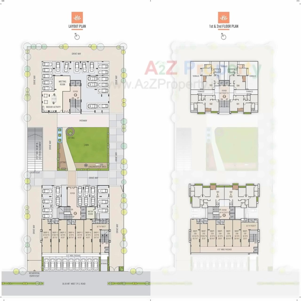 Layout of real estate project Shlok Elanza located at Ahmedabad, Ahmedabad, Gujarat