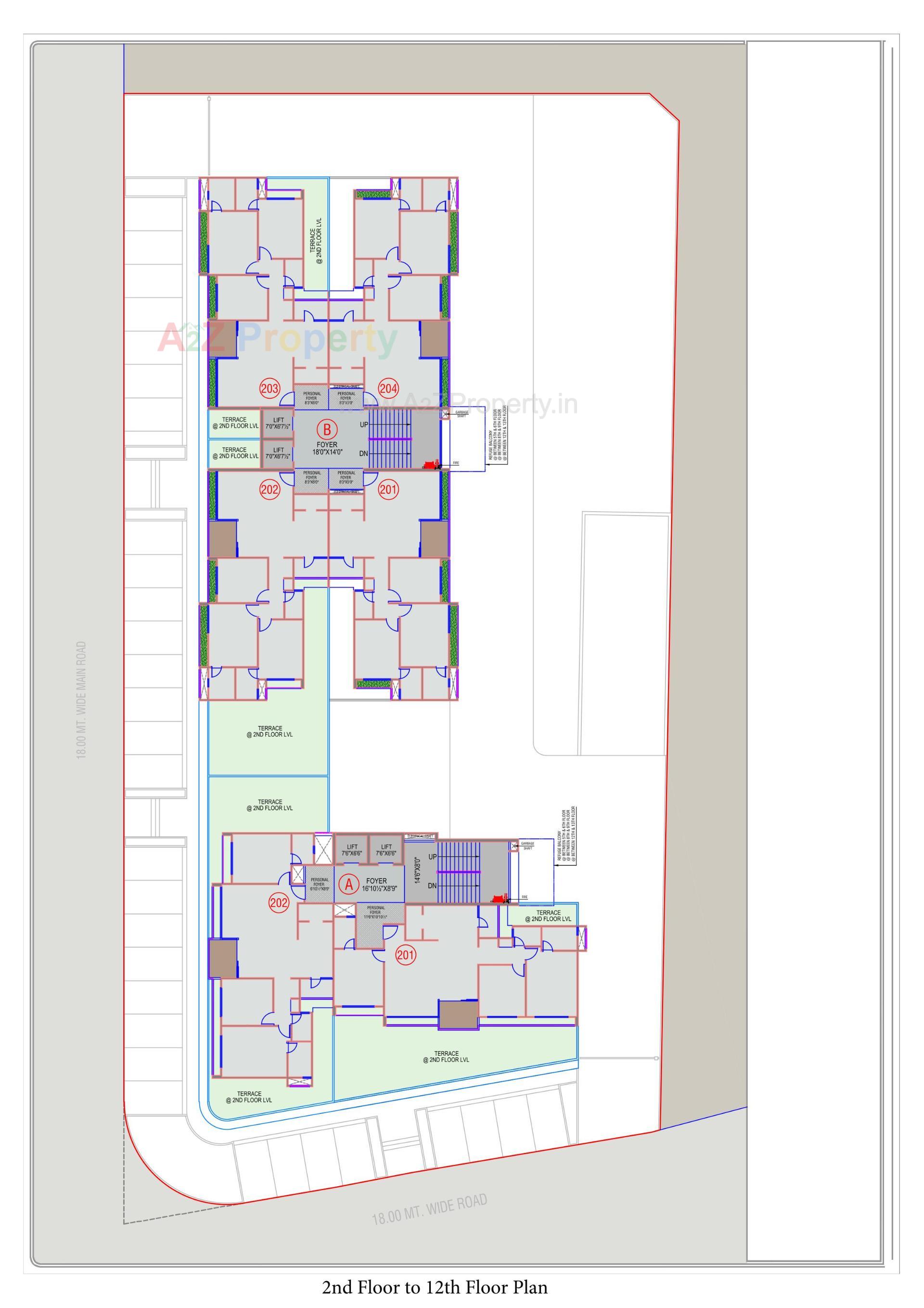 Layout of real estate project Shlok Elysium located at Ghatlodiya, Ahmedabad, Gujarat