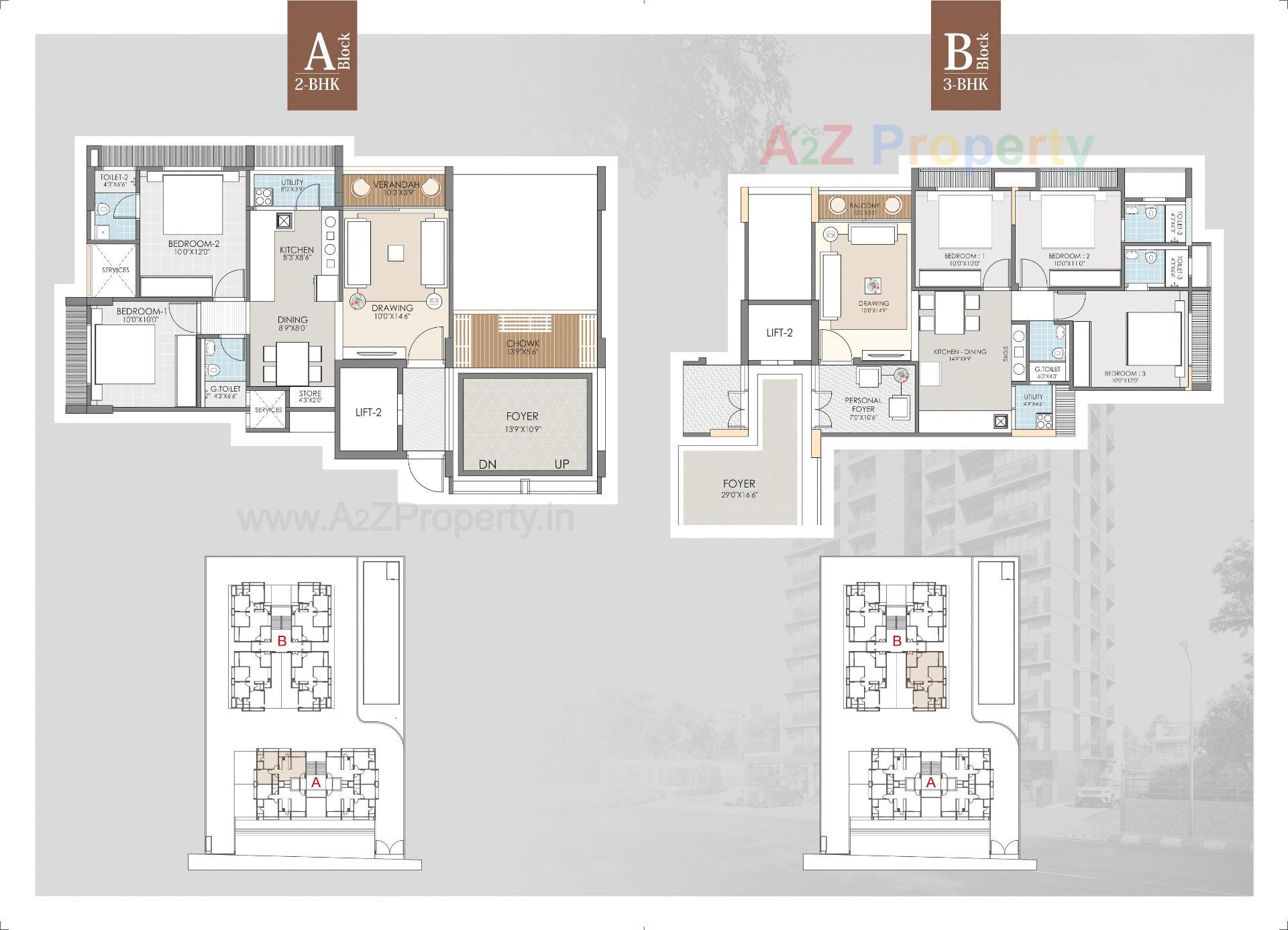 Layout of real estate project Shlok Heights located at Zundal, Ahmedabad, Gujarat