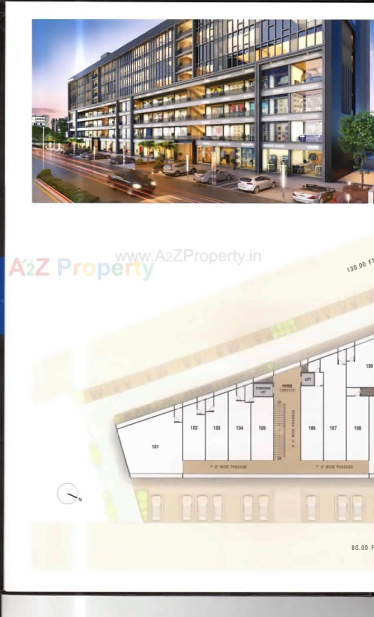 Layout of real estate project Shlok Infinity located at Chandlodiya, Ahmedabad, Gujarat