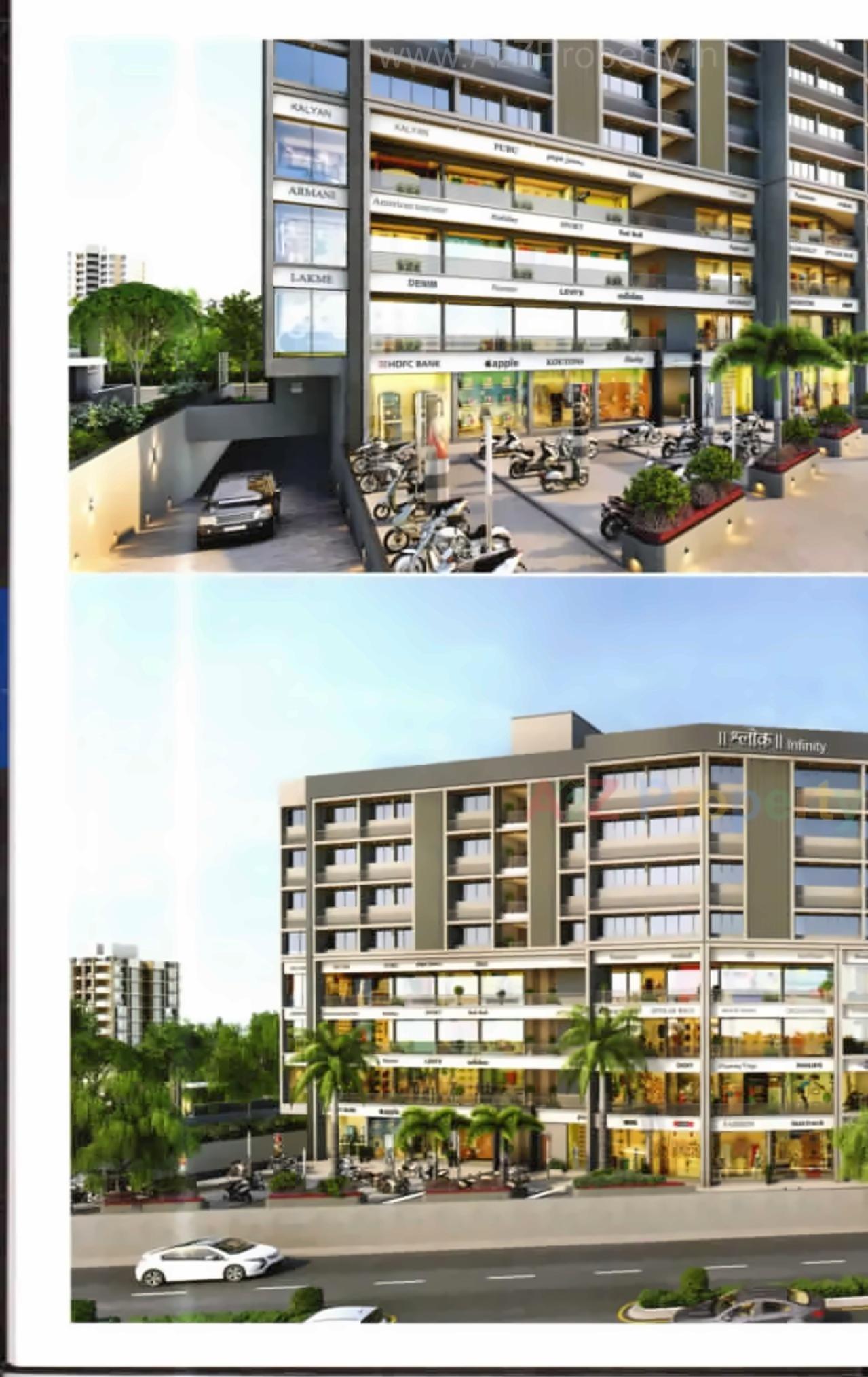 3D Elevation of real estate project Shlok Infinity located at Chandlodiya, Ahmedabad, Gujarat