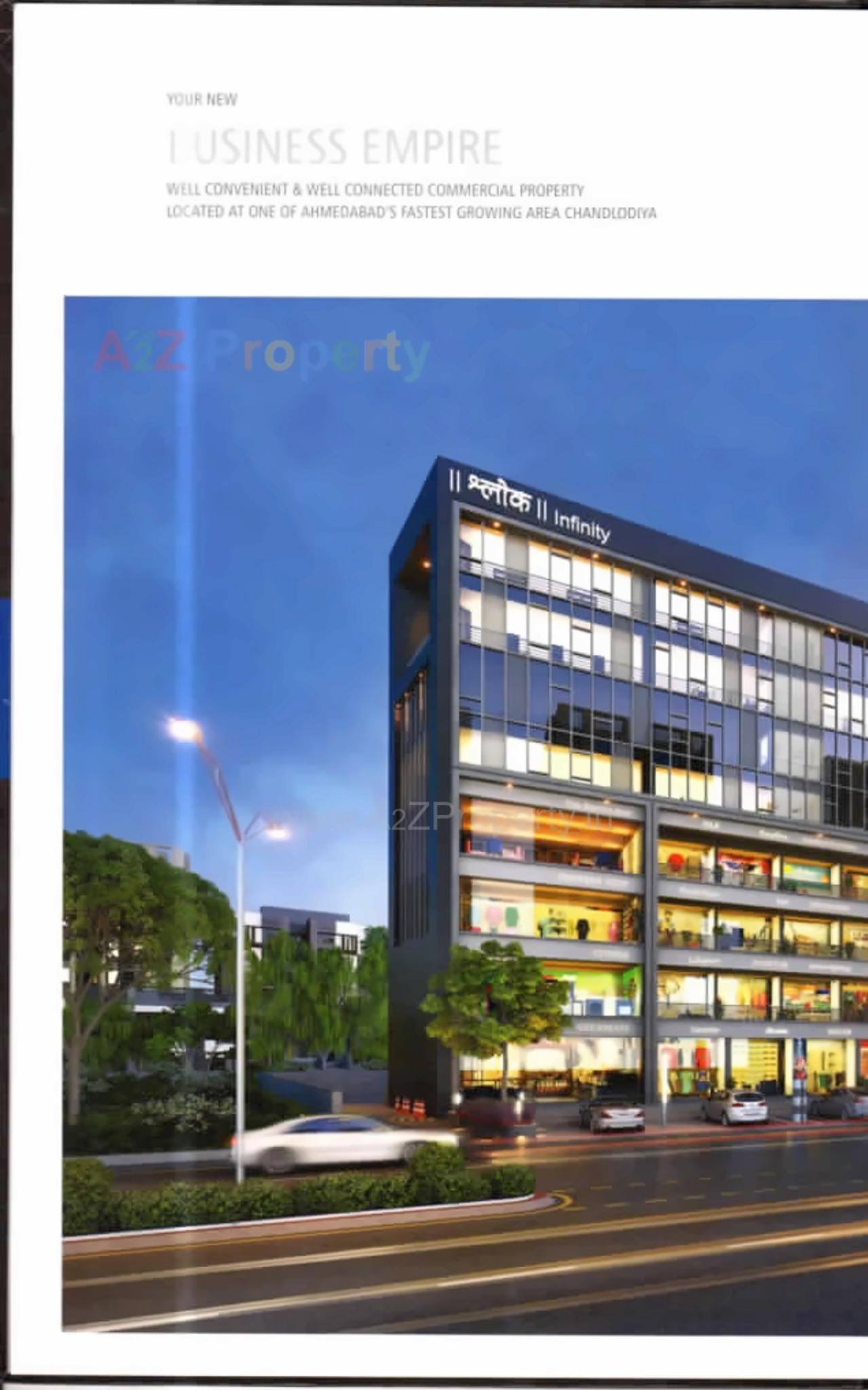 3D Elevation of real estate project Shlok Infinity located at Chandlodiya, Ahmedabad, Gujarat