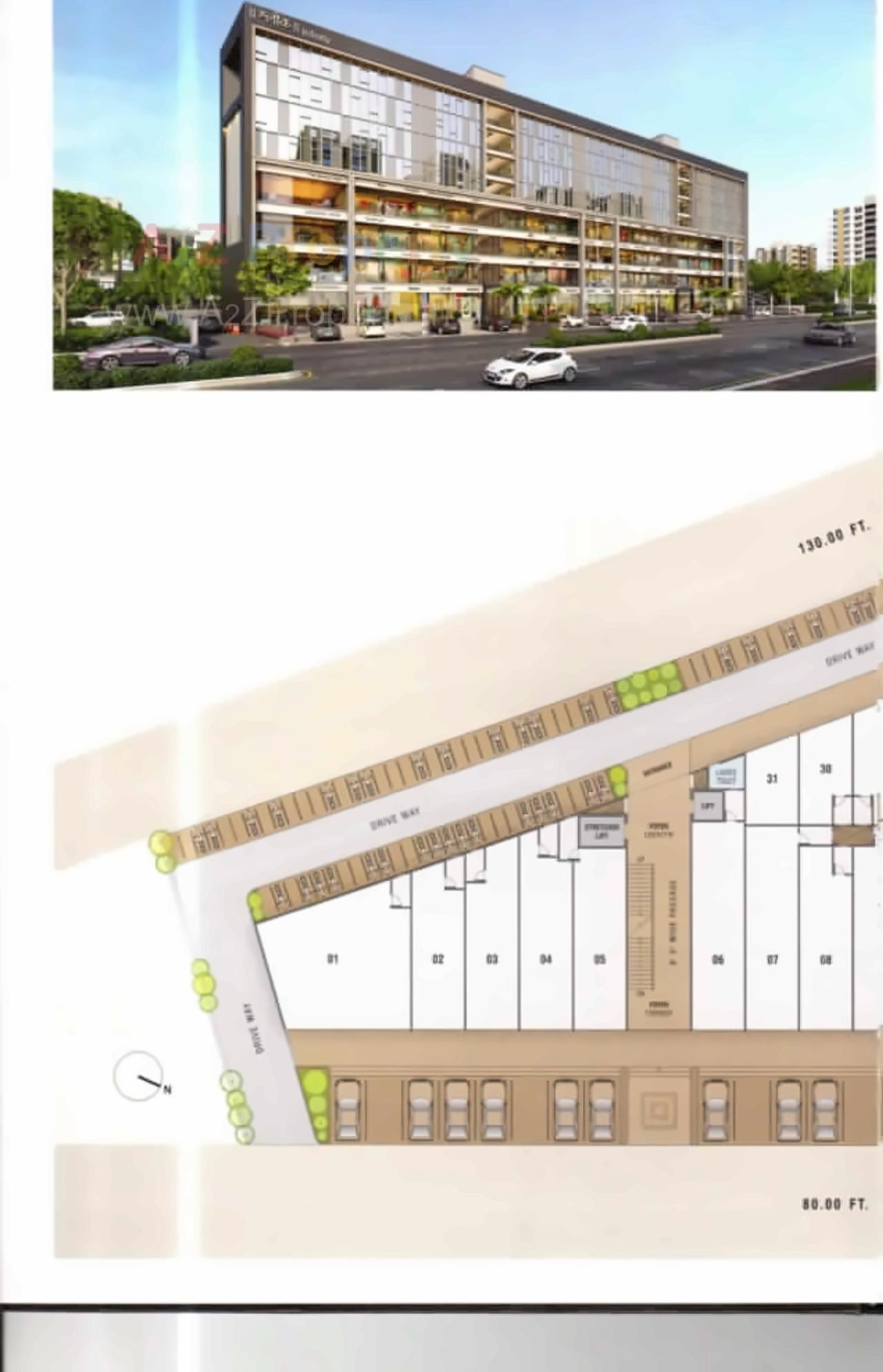 Layout of real estate project Shlok Infinity located at Chandlodiya, Ahmedabad, Gujarat