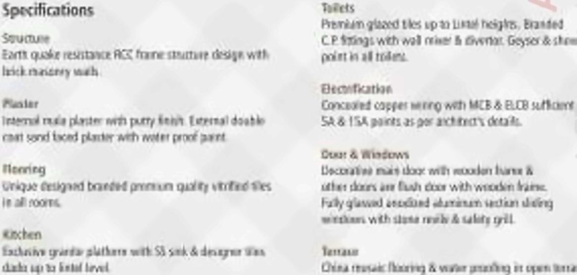 Project Specifications