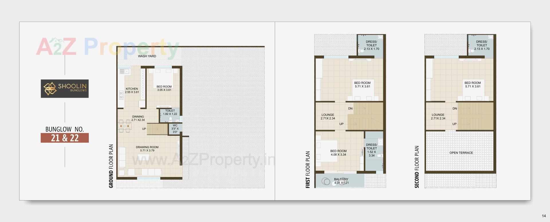 Layout of real estate project Shoolin Bunglows located at Singarva, Ahmedabad, Gujarat