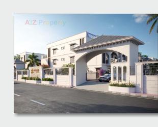 Elevation of real estate project Shoolin Bunglows located at Singarva, Ahmedabad, Gujarat