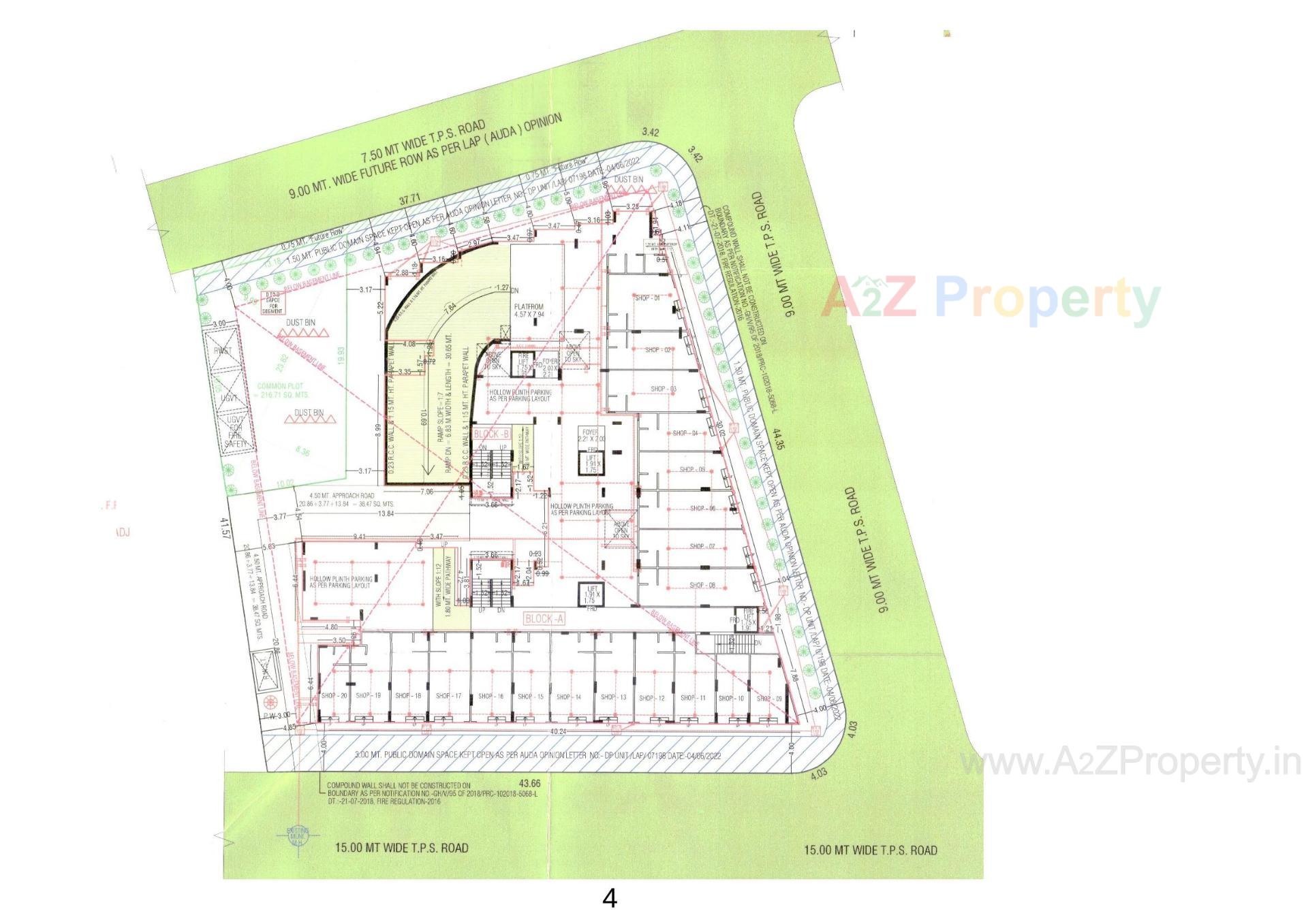 Layout of real estate project Shoolin Exotica located at Isanpur, Ahmedabad, Gujarat
