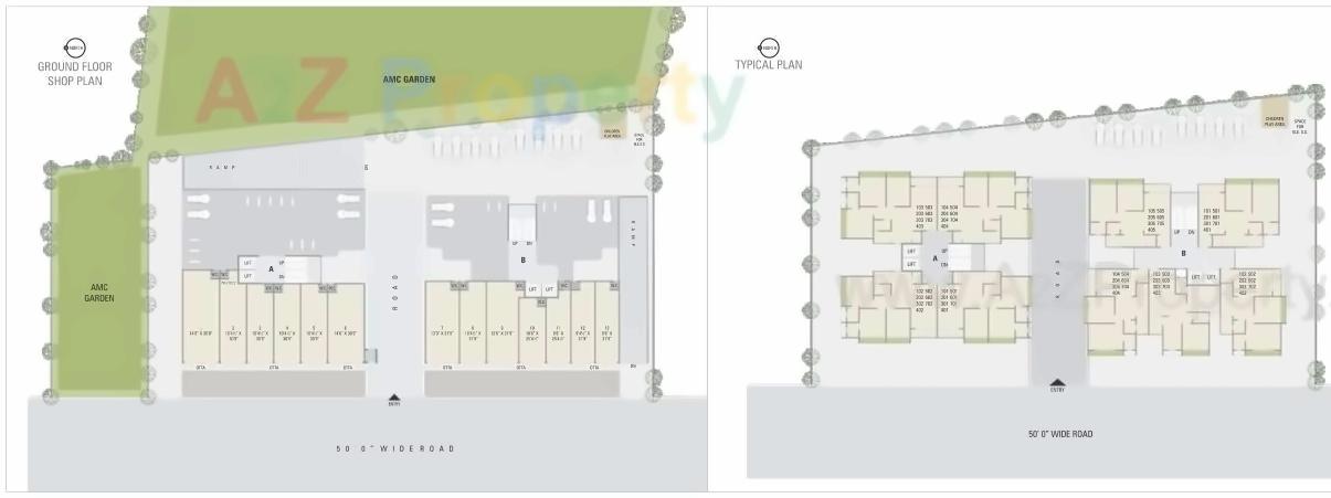 Layout of real estate project Shraddha Harmony located at Vastral, Ahmedabad, Gujarat
