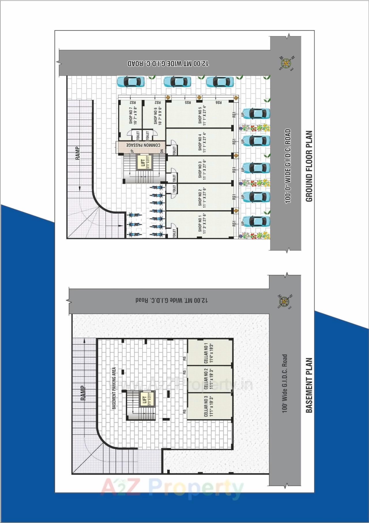Layout of real estate project Shree Business Hub located at Naroda, Ahmedabad, Gujarat