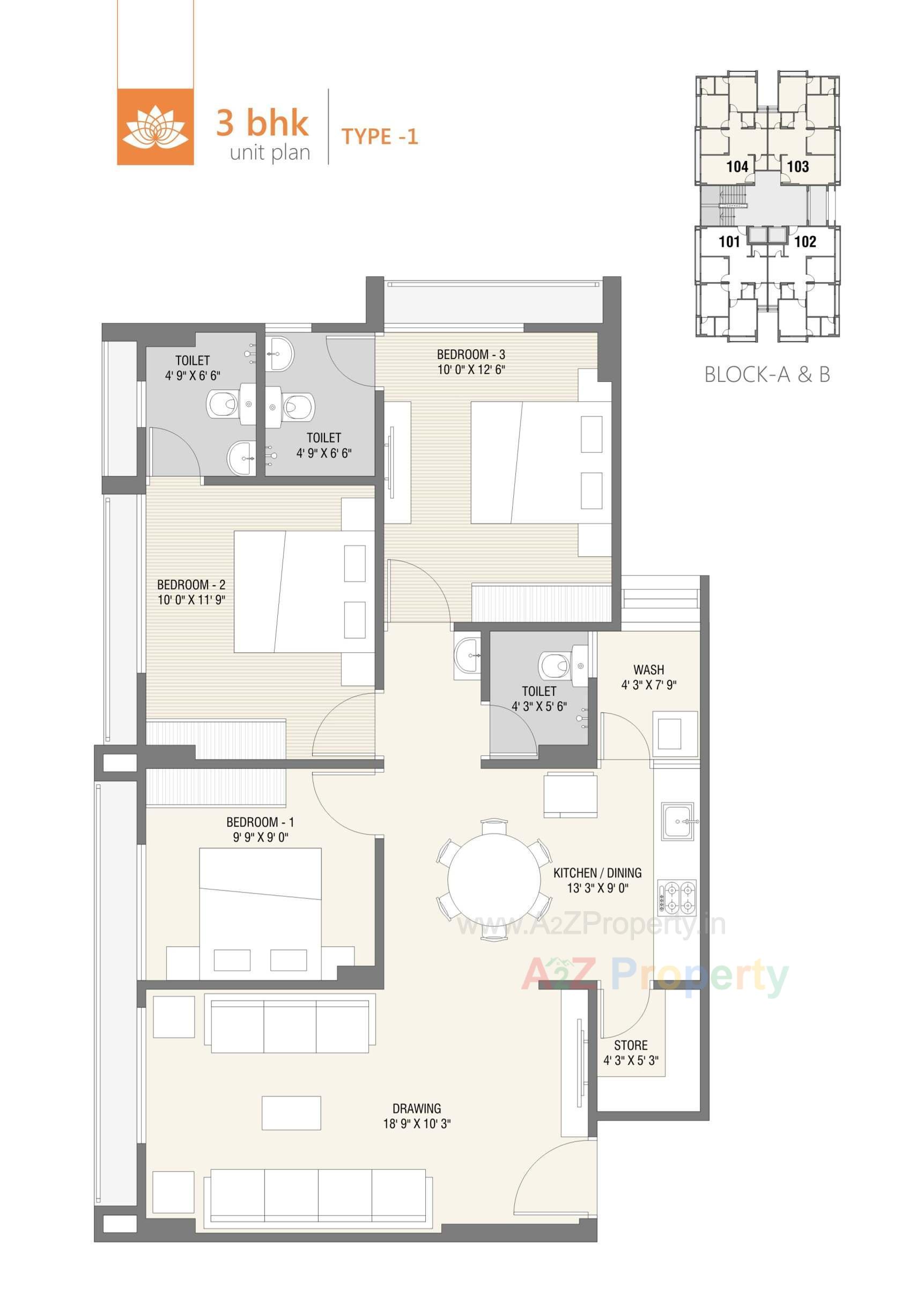 Layout of real estate project Shree Hari Dreamland located at Tragad, Ahmedabad, Gujarat