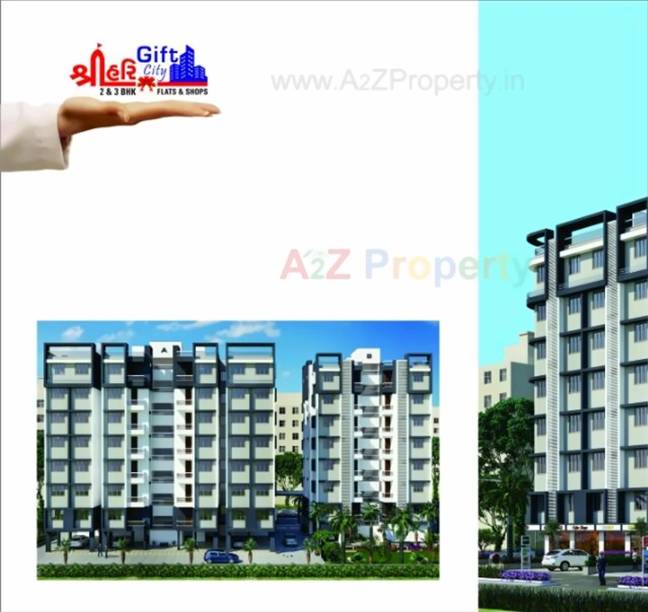 3D Elevation of real estate project Shree Hari Gift City located at Hanspura, Ahmedabad, Gujarat