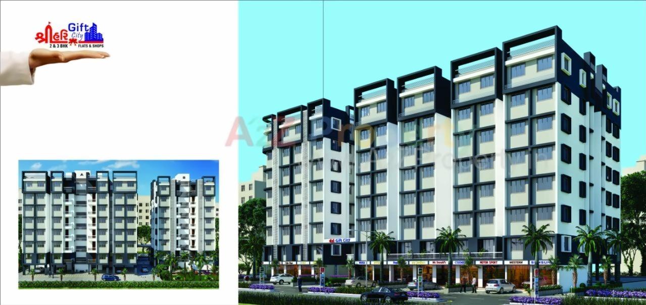 3D Elevation of real estate project Shree Hari Gift City located at Hanspura, Ahmedabad, Gujarat