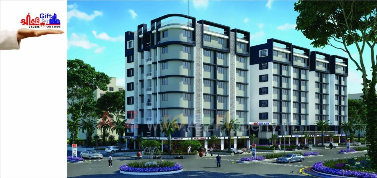 3D Elevation of real estate project Shree Hari Gift City located at Hanspura, Ahmedabad, Gujarat